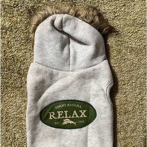 Tommy Bahama Dog hoodie. Size Sm